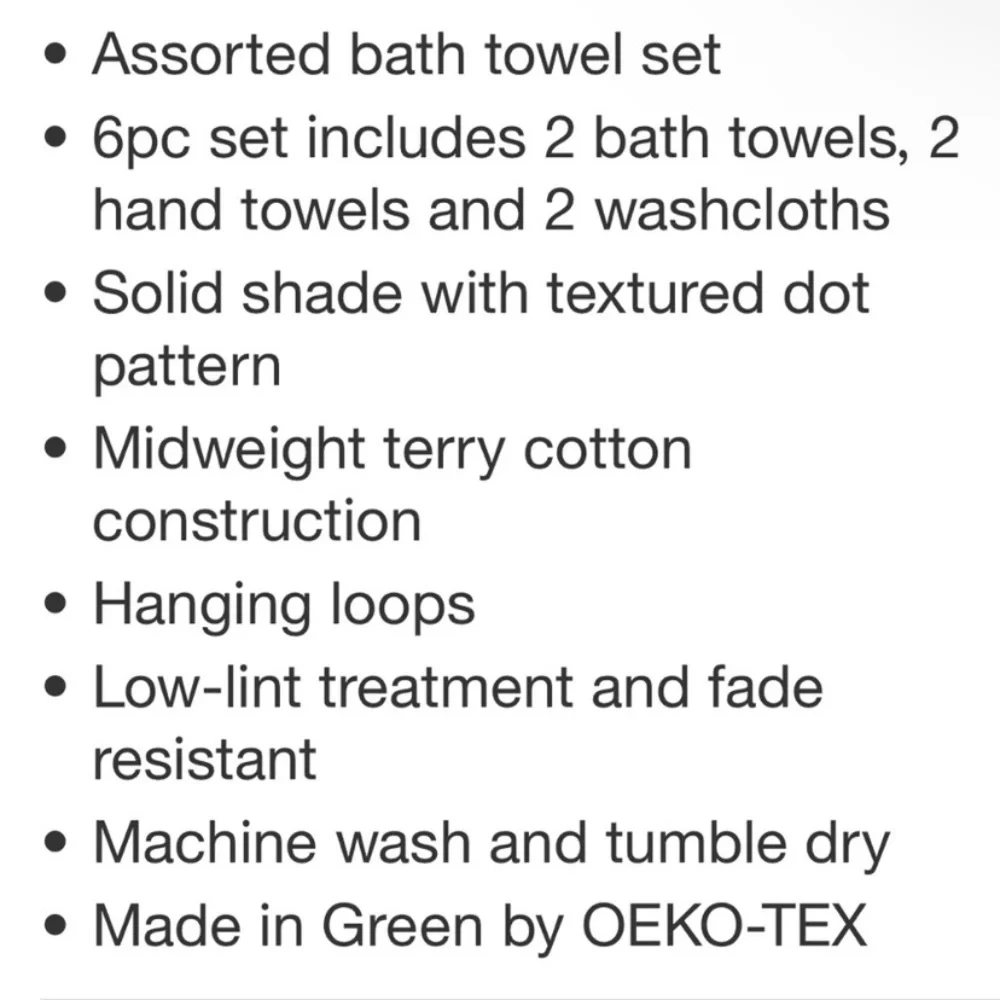 NEW Threshold NWT 6pc Performance Burnt Orange Bath Towel Set